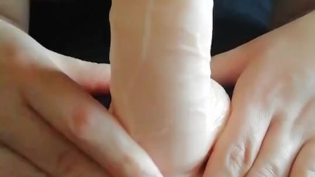 girl learn how to blow job dildo