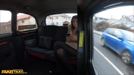Fake Taxi Curious Lesbian Tiny Tina tries cock for first time