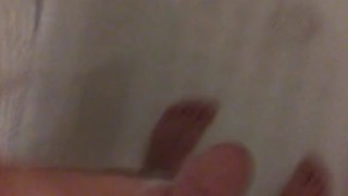 Soapy masturbating session 