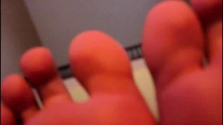 closeup of her perfect feet and soles