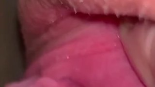 Small up close piss and piss play