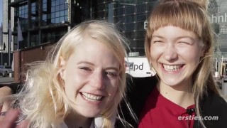 Auf einer Fahrt mit dem Ersties Zug