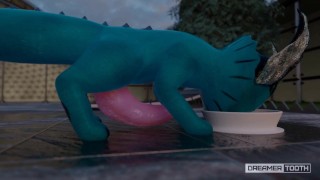 SMALL BLUE FISH-DOGGO HAS GIANT CUMSHOTS [GROWTH] [FURRY] [CUMSHOT]
