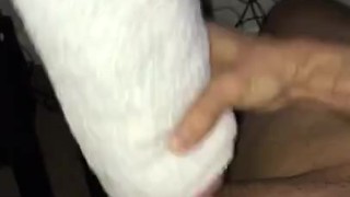 Cum Shot With a Fleshlight and Glistening Cock