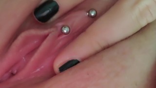 Wet dripping pussy after fucking my neighbour's dick