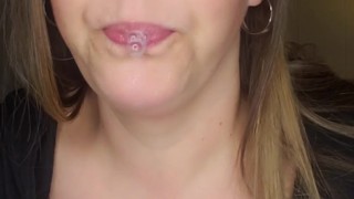 Long Tongue Drooling and Light Gagging