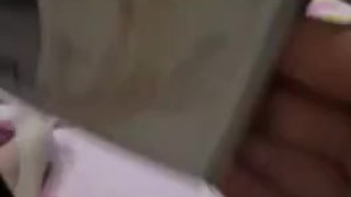 Girlfriend rubbing her wet pussy till she cums her panties 