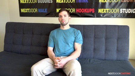 NextDoorCasting - Nervous Straight Guy's First blowjob From A Man