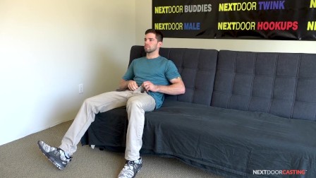 NextDoorCasting - Nervous Straight Guy's First blowjob From A Man