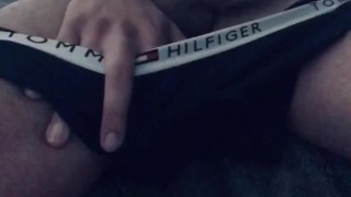 Lit and horny. Stroking while bro in bed