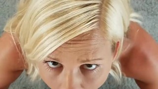 Cum on My Face and Give Me a Taste. POV Blowjob.