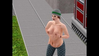College strip at a party at sims 3 | Game, 3D, ADULT mods
