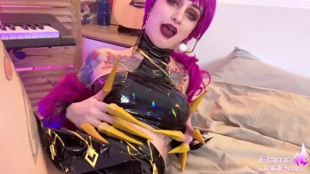 Evelynn KDA Suck and anal Sex after Masturbation. Cosplay League of Legends