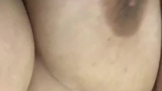 Blowing Smoke On My Big Natural Titties 