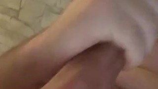 Close of view of a vocal cum shot 