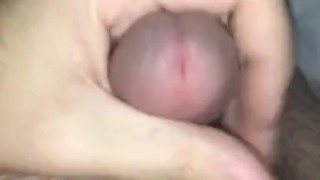 Teen jerking off with roommates near