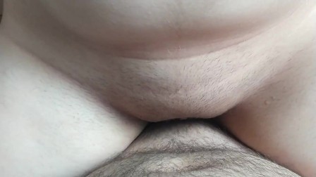 Fat virgin boy first time sex! Lost his virginity and creampie a stepsister