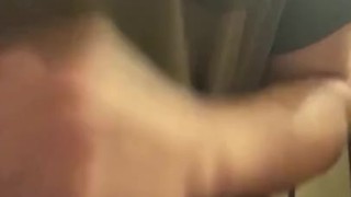 Quick jerk off with explosive cum