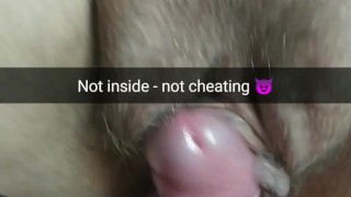 Rubbing - not cheating! [Cuckold. Snapchat]