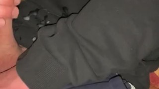 almost got caught by my neighbor on the terrace. no cum (Part 2)