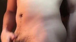 Big Dick and bubble butt Malay guy wank his morning wood after shower