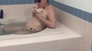 More hot tub fun! Cum hard and eat my creamy cum. Finger fuck squirt!