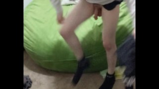 College Babe w/ Big Ass takes Creampie w/ Thong on