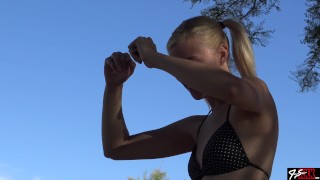 Hippie Hula Hooping Girl Sucks Dick - Steamy Couple Fun - Jamie Stone