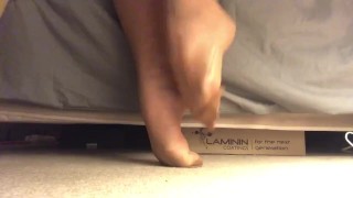 Sexy size 6 feet in nylons