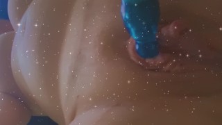 fat pussy getting pleasured with toy