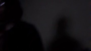 Wife eats fruit roll up off big dick