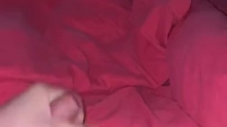 Playing with my cock until I cum on myself 