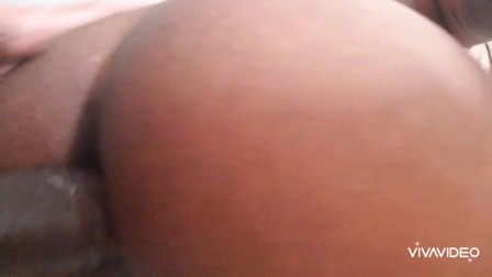 Squirting and cumming in the ass with my hot ebony cock