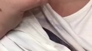 BBW playing with her tits