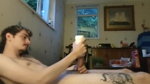 Skinny Twink experiments with fleshlight Pt.1
