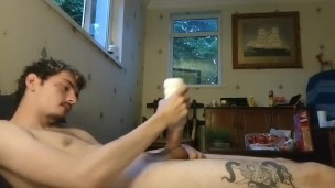 Skinny Twink experiments with fleshlight Pt.1