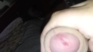 Hard as fuck with pre cum