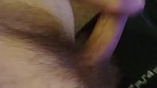 Making my hairy cock shoot