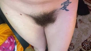 extreme close up scenes on my hairy pussy big bush fetish video 4k HD