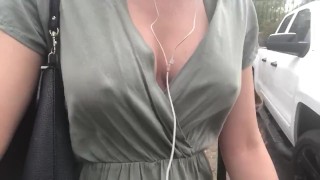 First time showing off my pussy in public 