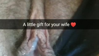 My virile cream-gift for your wife`s fertile pussy! [Snapchat. Cuckold]