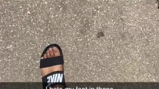 Ebony feet on Snap Chat