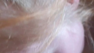Sloppy blowjob from White trash