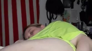 A bit of butt play, using my pussy juice as lube for butt,.