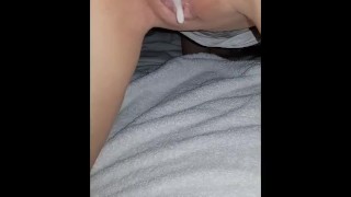 I did it again  , creampied  18 years  girl removing the condom
