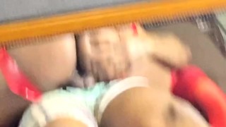 Redbone pussy gushing all over her chocolate and it feel so good