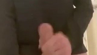 Masturbating at my sink HOT while family outside