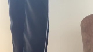 Business woman with sexy feet ignores you while she waits for her meeting