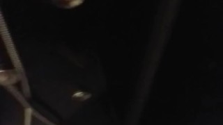 Big white dick, jerk off solo in shower