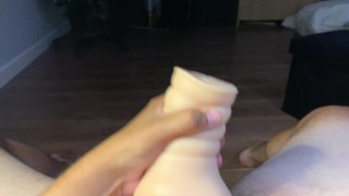 Virgin dick fucking a flesh light